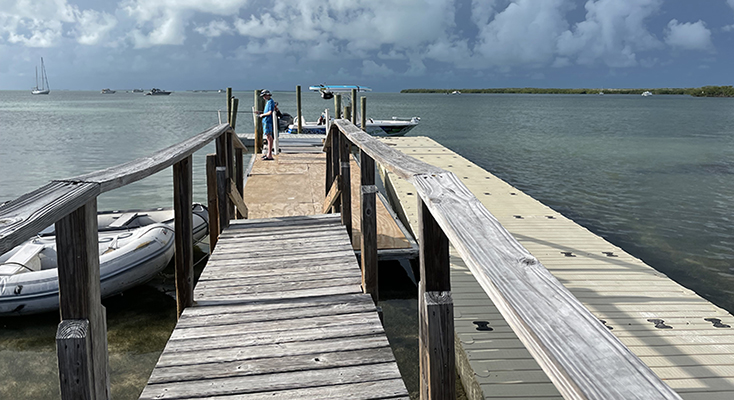 boat dock at ocean view OV Islamorada 2024