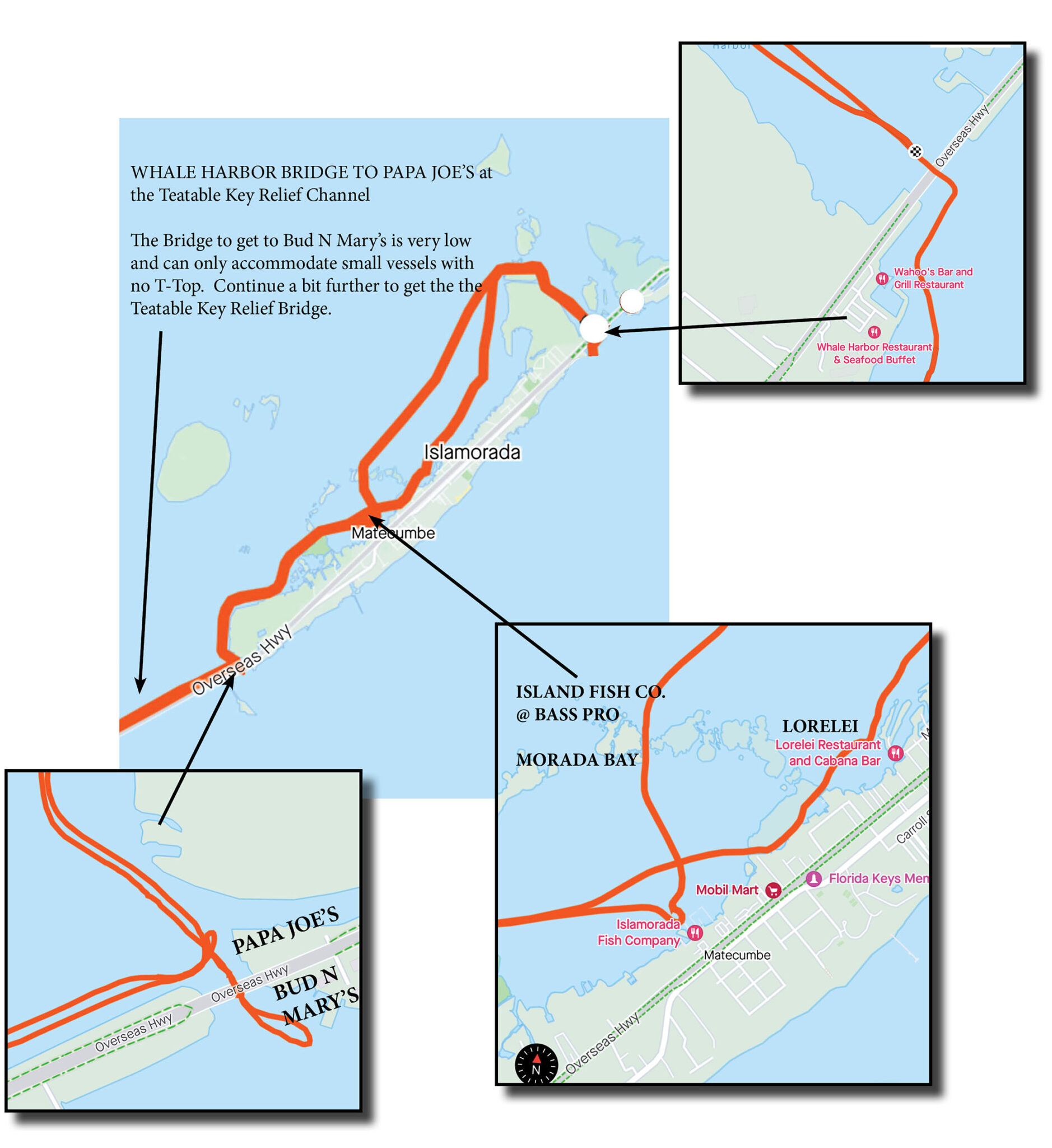 Islamorada Keys Day Boat Rides Routes Maps Cuts