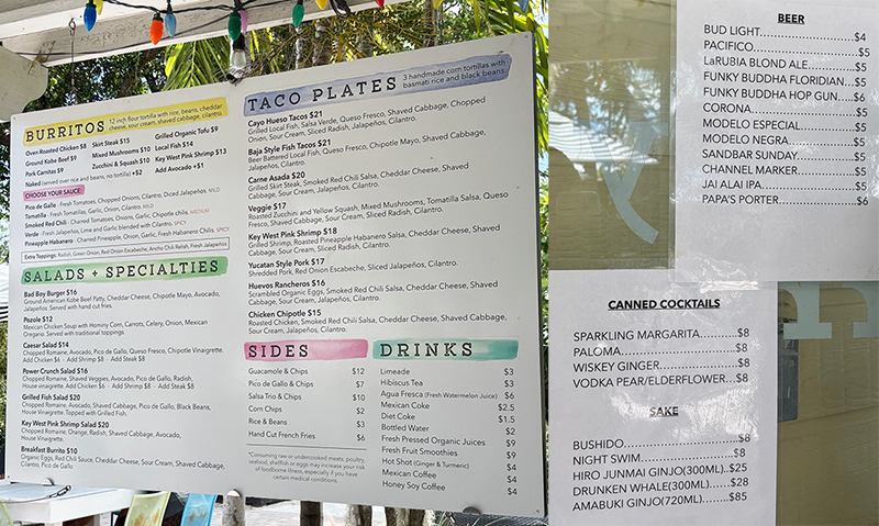 bad boy burrito sushi menu 2025