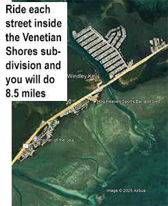 bike venetian shores distance