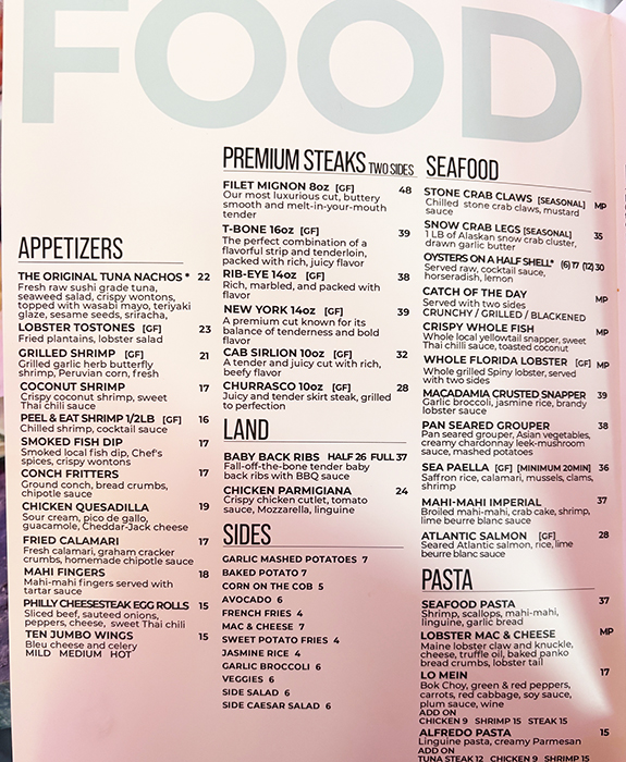 island grill islamorada menu 2025 march 3