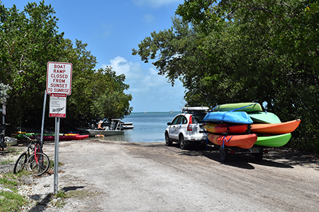 kayak launch dirt ramp islamorada