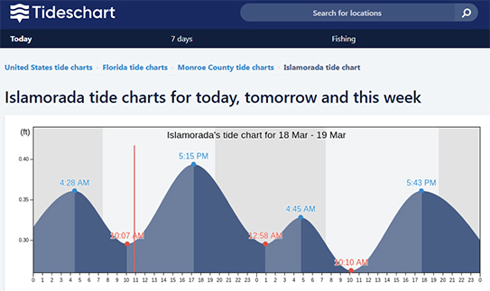 tide chart forecast for islamorada today