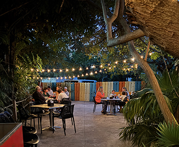 Bayside Gourmet Outdoor Patio Courtyard dining Islamorada