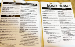 menu bayside gourmet 2025
