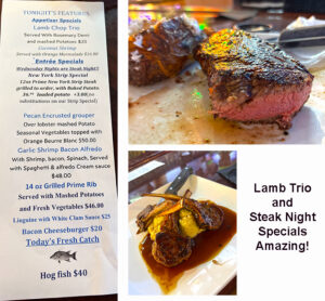 The Nest steak night Wednesday specials