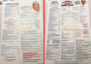 2026 shrimp shack menu islamorada